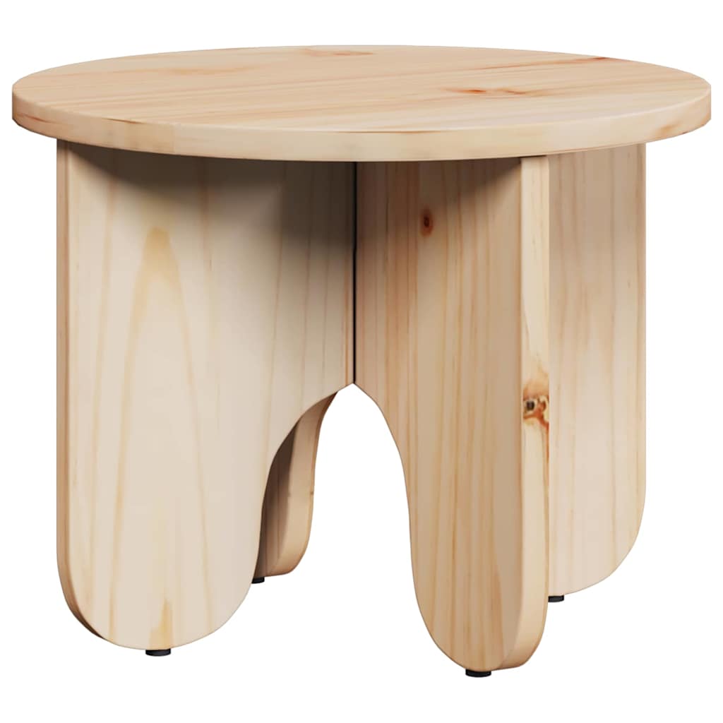 Kaffebord 2 pcs Naturlig Massivt furutre