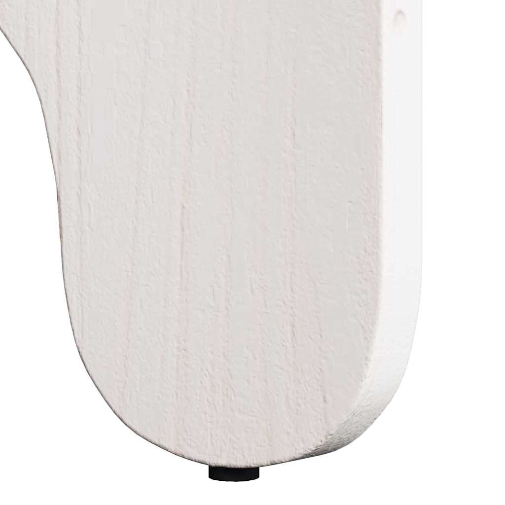 Kaffebord 2 pcs Hvit Massivt furutre