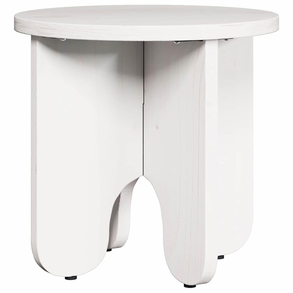 Kaffebord 2 pcs Hvit Massivt furutre