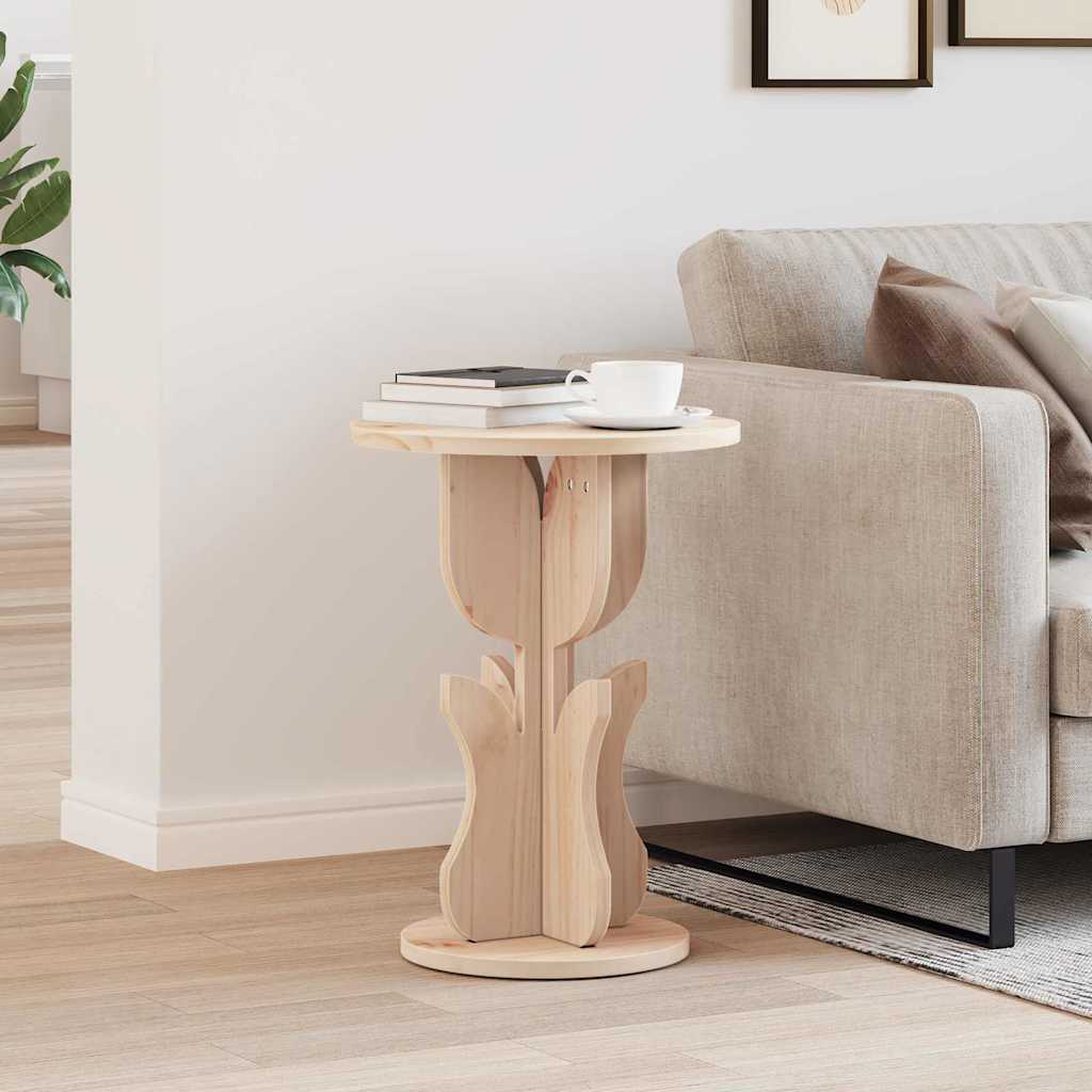 Sidetabell Naturlig 39.5 x 39.5 x 53.5 cm Heltre furu