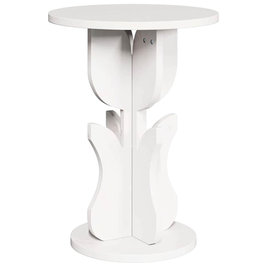 Sidetabell Hvit 39.5 x 39.5 x 53.5 cm Heltre furu