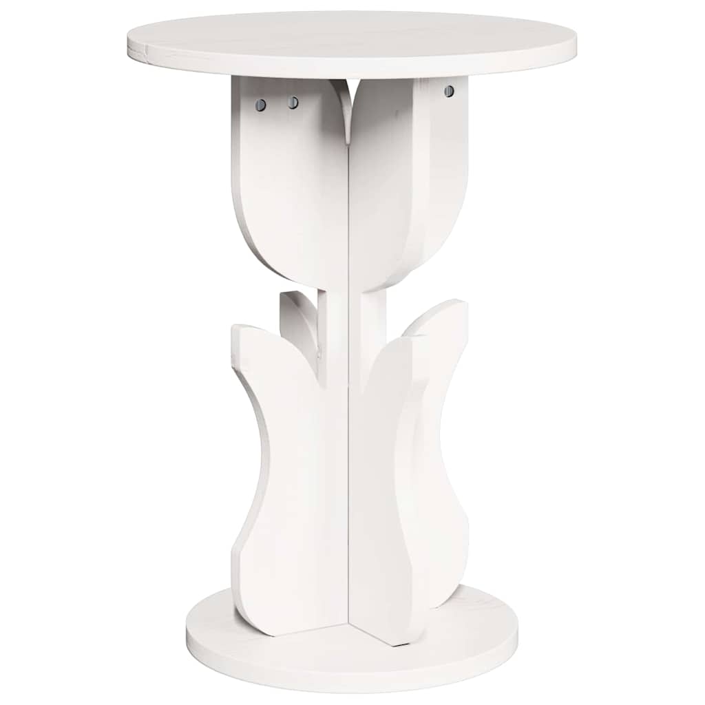 Sidetabell Hvit 39.5 x 39.5 x 53.5 cm Heltre furu
