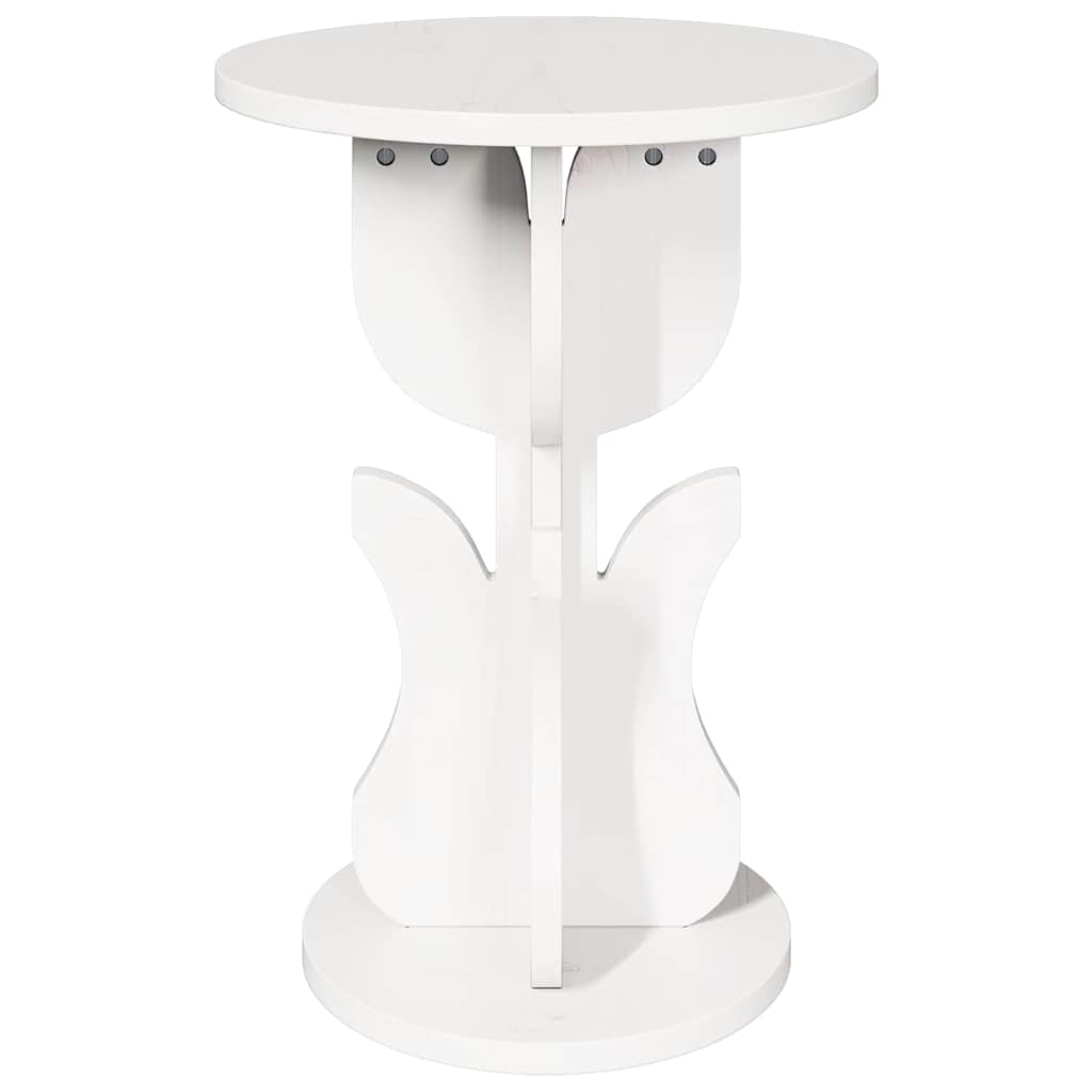 Sidetabell Hvit 39.5 x 39.5 x 53.5 cm Heltre furu