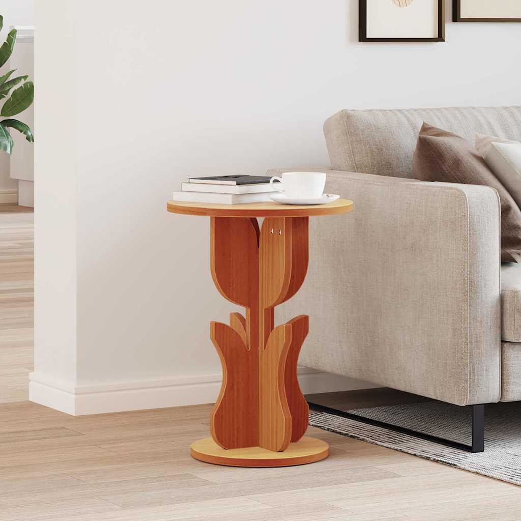 Sidetabell Voksbrun 39.5 x 39.5 x 53.5 cm Heltre furu