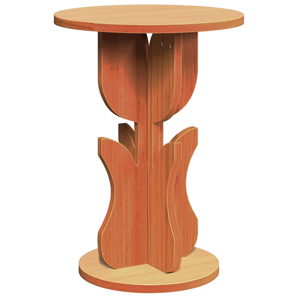Sidetabell Voksbrun 39.5 x 39.5 x 53.5 cm Heltre furu