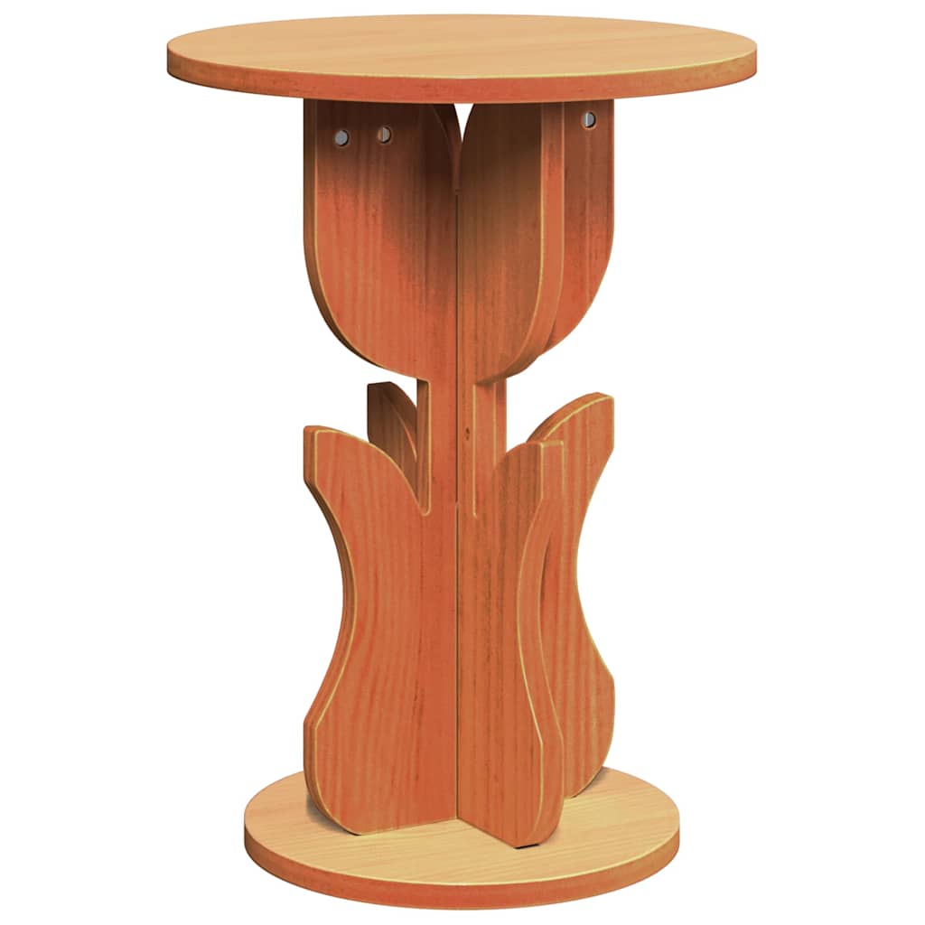 Sidetabell Voksbrun 39.5 x 39.5 x 53.5 cm Heltre furu