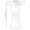 Sidetabell Voksbrun 39.5 x 39.5 x 53.5 cm Heltre furu