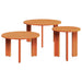 Kaffebord 3 pcs Vokset Brun Heltre furu