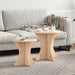 Kaffebord 2 pcs Naturlig Heltre furu