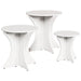 Kaffebord 3 pcs Hvit