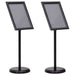 Plakatstativer 2 pcs Svart 45 x 32,7 x 108 cm Aluminium