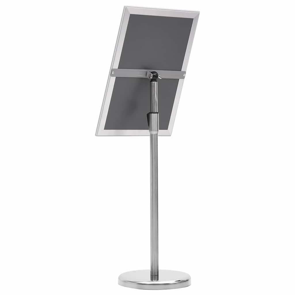 Plakatstativer 2 pcs sølv 45 x 32,7 x 108 cm Aluminium