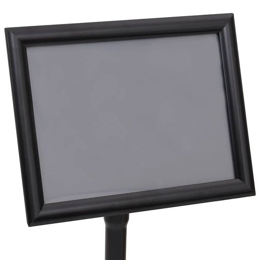 Plakatstativer 2 pcs Svart 32.7 x 24 x 108 cm Aluminium