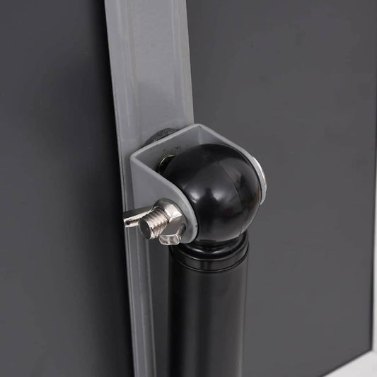 Plakatstativer 2 pcs Svart 32.7 x 24 x 108 cm Aluminium