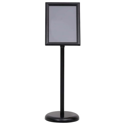 Plakatstativer 2 pcs Svart 32.7 x 24 x 108 cm Aluminium