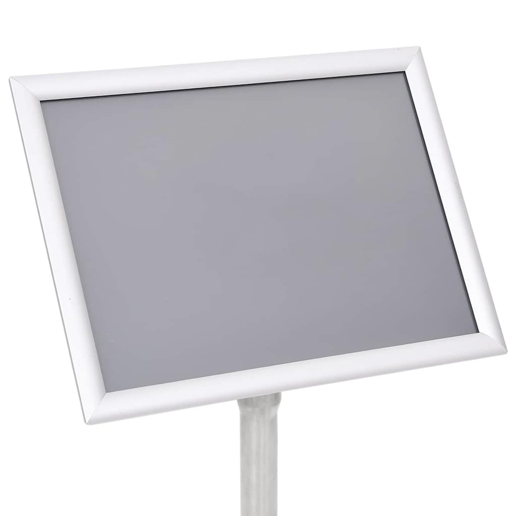 Plakatstativer 2 pcs sølv 32.7 x 24 x 108 cm Aluminium