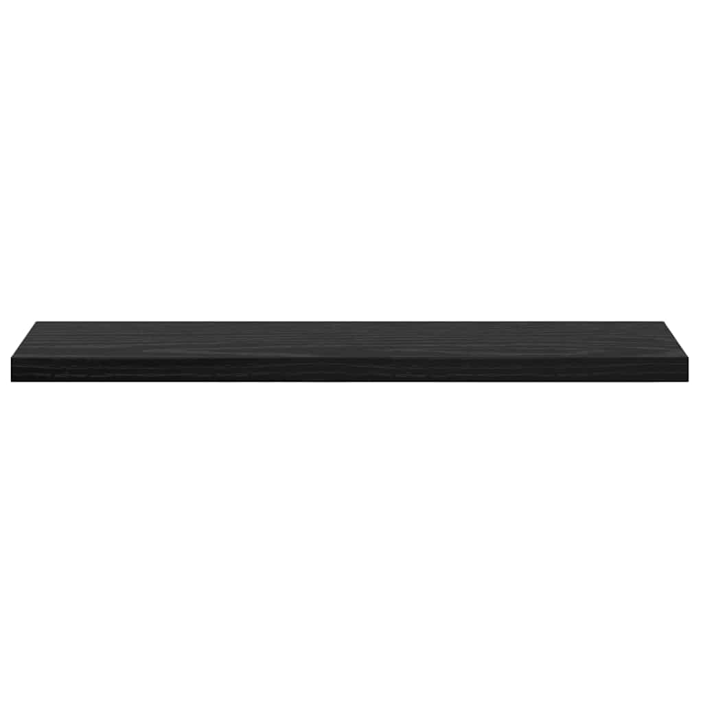 Bokhyllebrett 4 pcs Svart 40 x 10 x 1,5 cm Konstruert tre