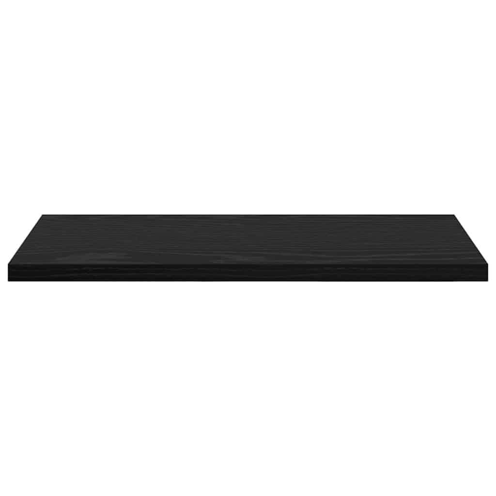 Bokhyllebrett 4 pcs Svart 40 x 20 x 1,5 cm Konstruert tre