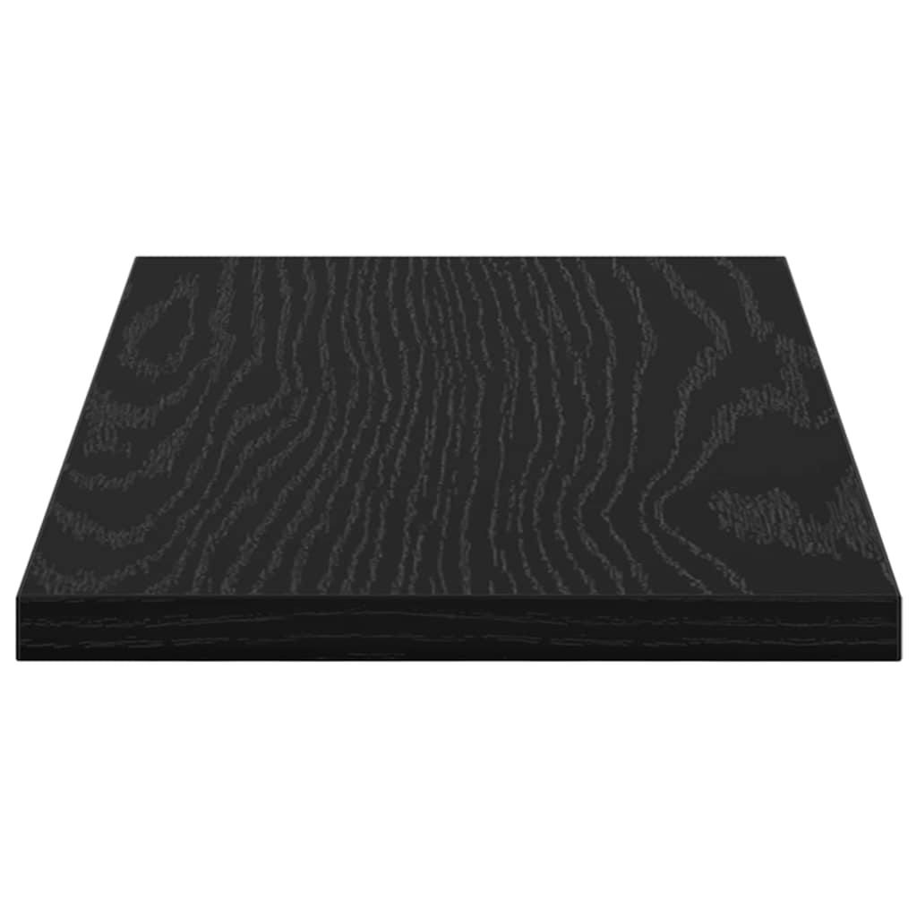 Bokhyllebrett 4 pcs Svart 40 x 20 x 1,5 cm Konstruert tre