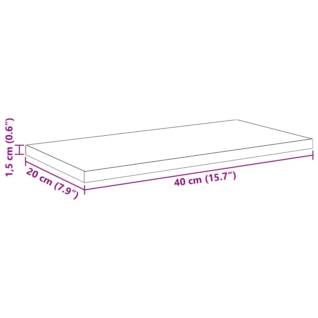 Bokhyllebrett 4 pcs Svart 40 x 20 x 1,5 cm Konstruert tre