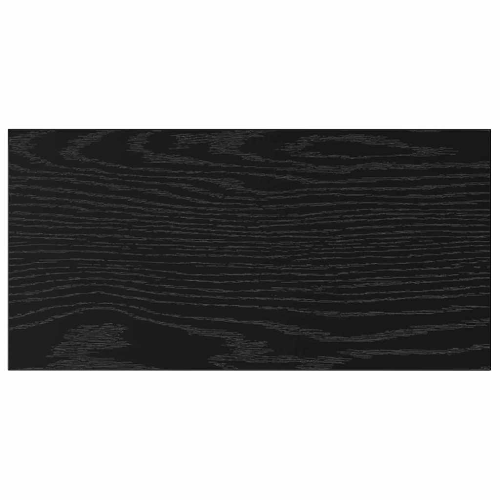 Bokhyllebrett 4 pcs Svart 40 x 20 x 1,5 cm Konstruert tre