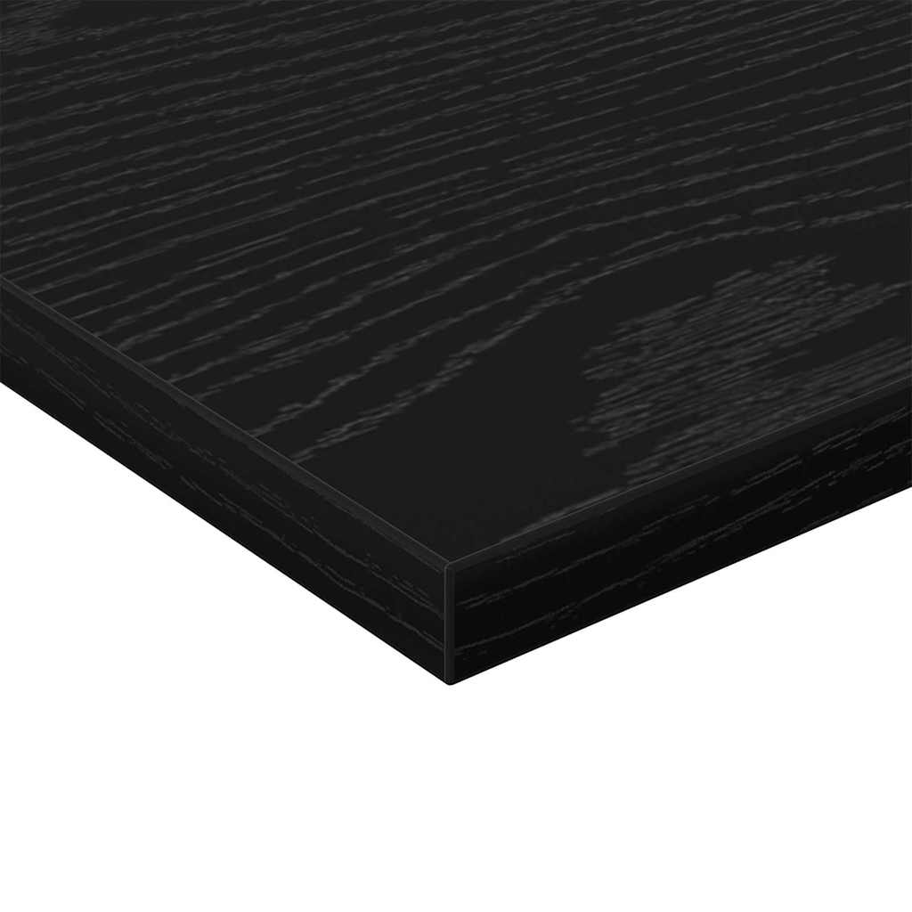 Bokhyllebrett 4 pcs Svart 40 x 30 x 1,5 cm Konstruert tre