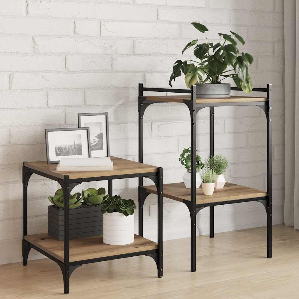 Bokhyllebrett 4 pcs Brun 40 x 40 x 1,5 cm Konstruert tre