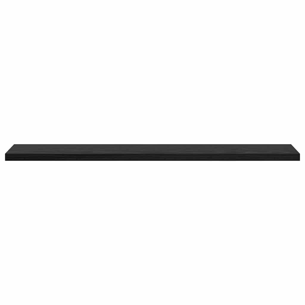 Bokhyllebrett 4 pcs Svart 60 x 10 x 1,5 cm Konstruert tre