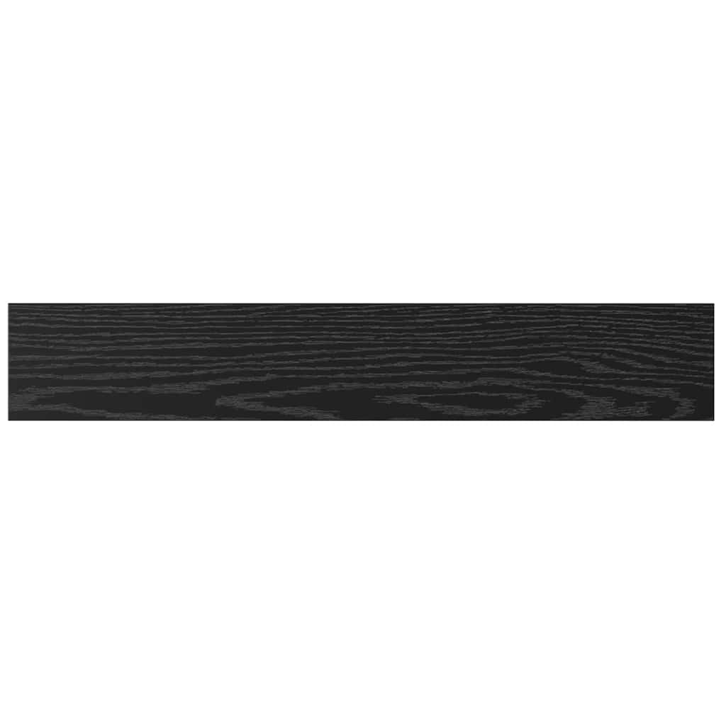 Bokhyllebrett 4 pcs Svart 60 x 10 x 1,5 cm Konstruert tre