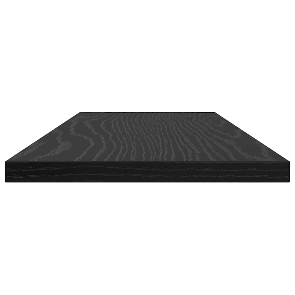 Bokhyllebrett 4 pcs Svart 60 x 20 x 1,5 cm Konstruert tre