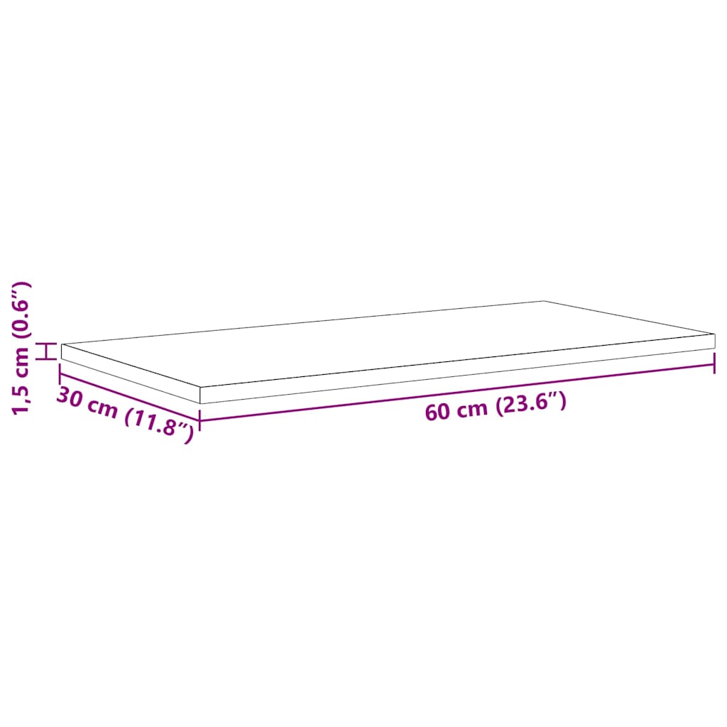Bokhyllebrett 4 pcs Svart 60 x 30 x 1,5 cm Konstruert tre