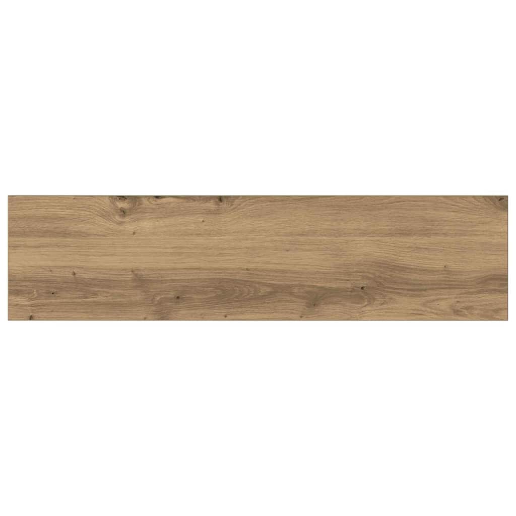 Bokhyllebrett 4 pcs Brun 80 x 20 x 1,5 cm Konstruert tre