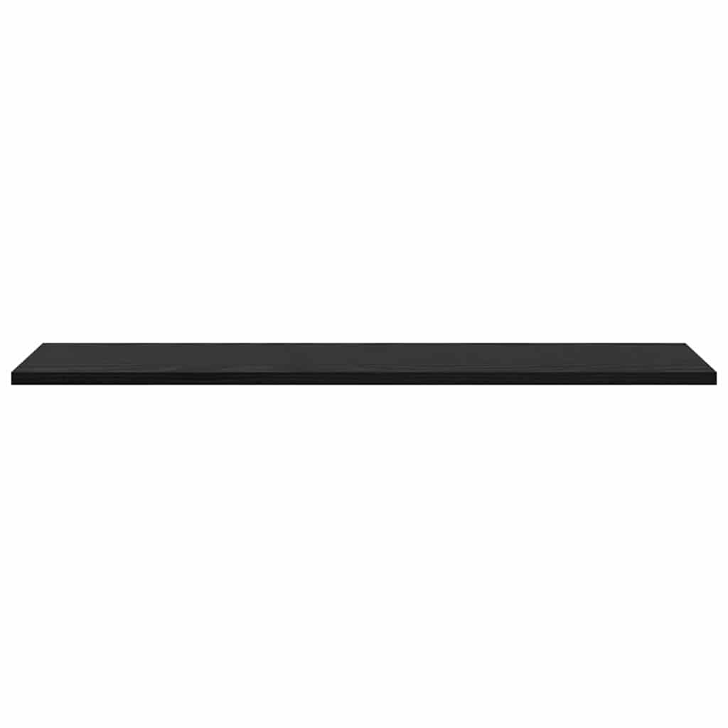 Bokhyllebrett 4 pcs Svart 80 x 20 x 1,5 cm Konstruert tre