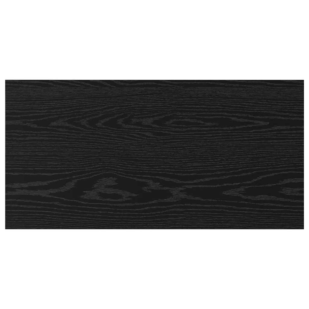 Bokhyllebrett 4 pcs Svart 80 x 40 x 1,5 cm Konstruert tre