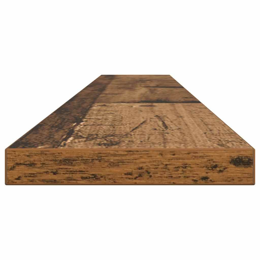 Bokhyllebrett 4 pcs Brun 100 x 10 x 1,5 cm Konstruert tre
