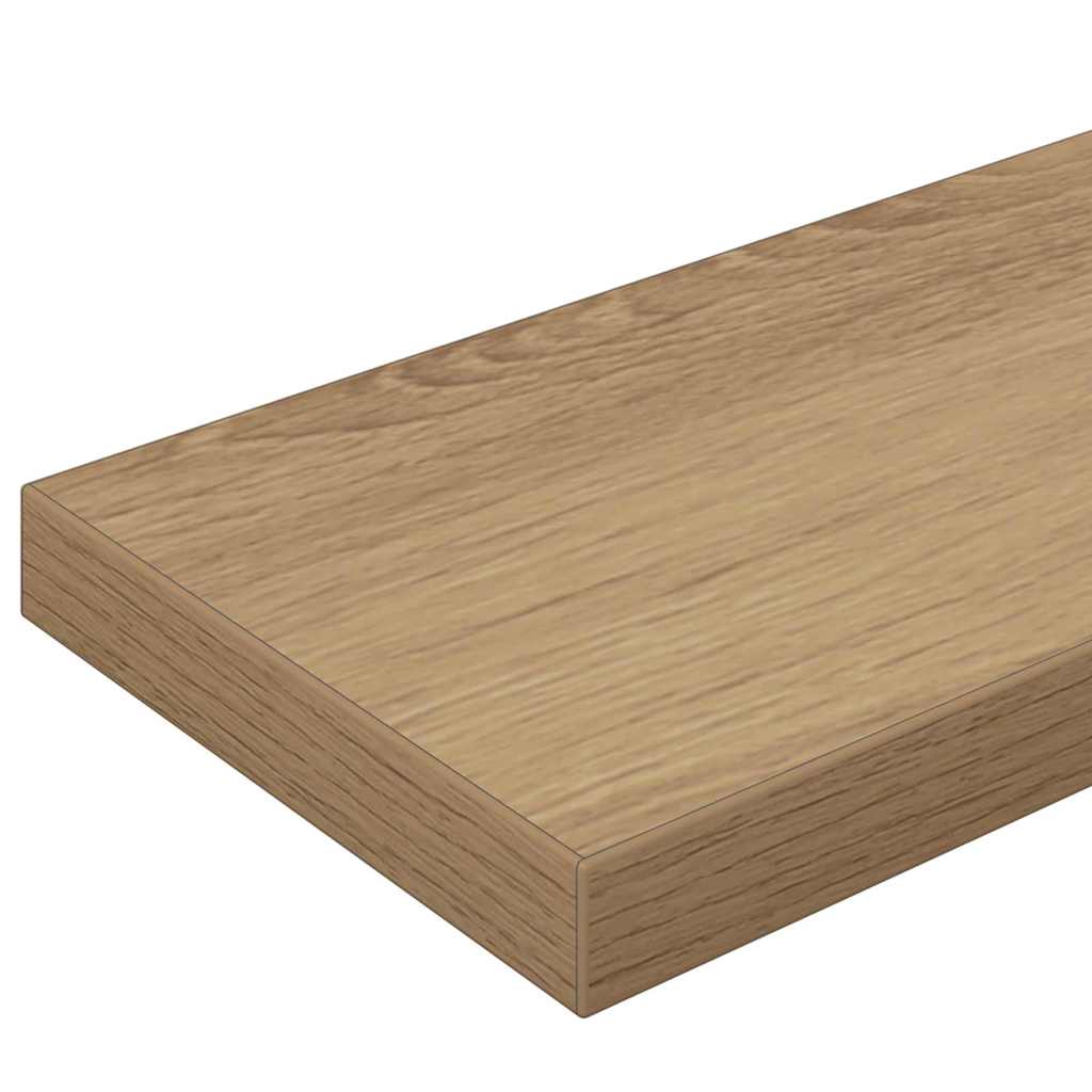 Bokhyllebrett 4 pcs Brun 100 x 10 x 1,5 cm Konstruert tre