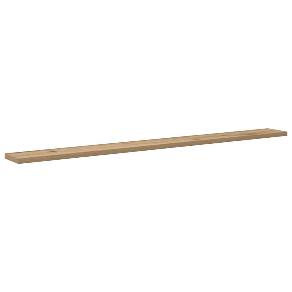 Bokhyllebrett 4 pcs Brun 100 x 10 x 1,5 cm Konstruert tre
