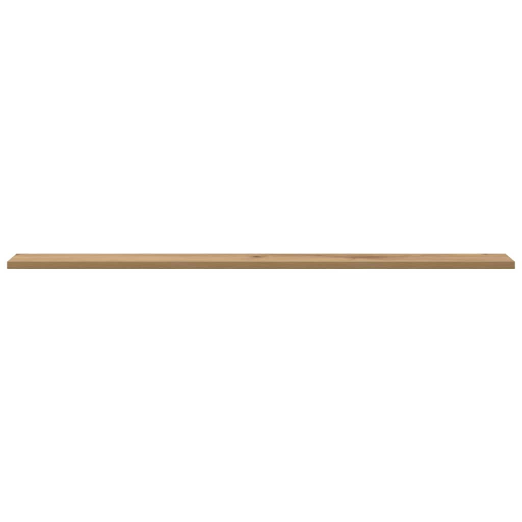 Bokhyllebrett 4 pcs Brun 100 x 10 x 1,5 cm Konstruert tre