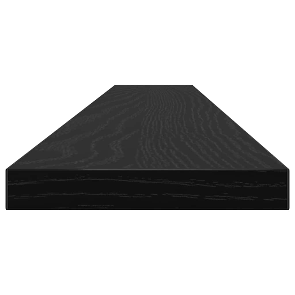 Bokhyllebrett 4 pcs Svart 100 x 10 x 1,5 cm Konstruert tre