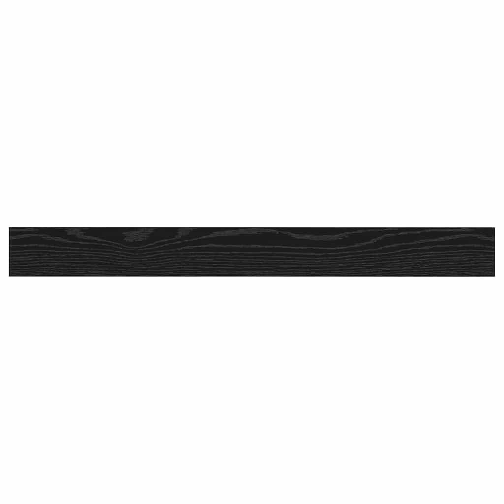 Bokhyllebrett 4 pcs Svart 100 x 10 x 1,5 cm Konstruert tre