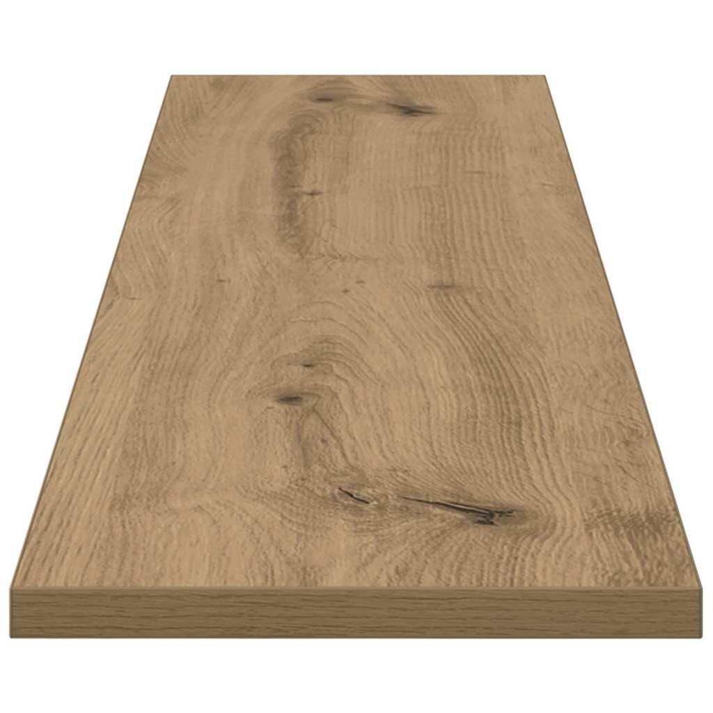 Bokhyllebrett 3 nivåer 4 pcs 100 x 20 x 1,5 cm Konstruert tre