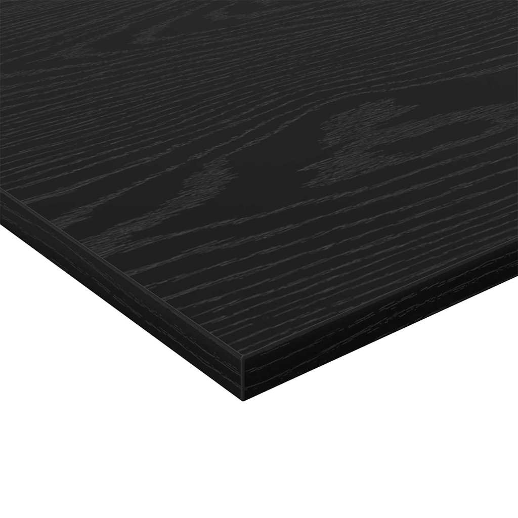 Bokhyllebrett 4 pcs Svart 100 x 20 x 1,5 cm Konstruert tre