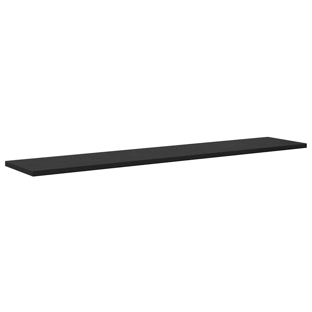 Bokhyllebrett 4 pcs Svart 100 x 20 x 1,5 cm Konstruert tre