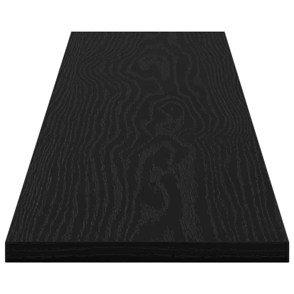 Bokhyllebrett 4 pcs Svart 100 x 20 x 1,5 cm Konstruert tre