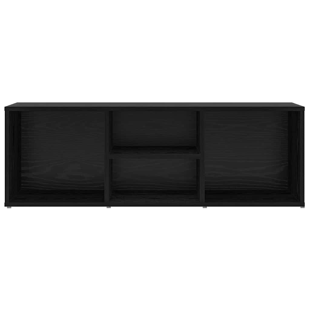 Skobenk med hylle Svart Eik 102 x 35 x 35 cm Konstruert tre