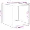 Veggskap med hylle Gammelt tre 37 x 37 x 37 cm Konstruert tre