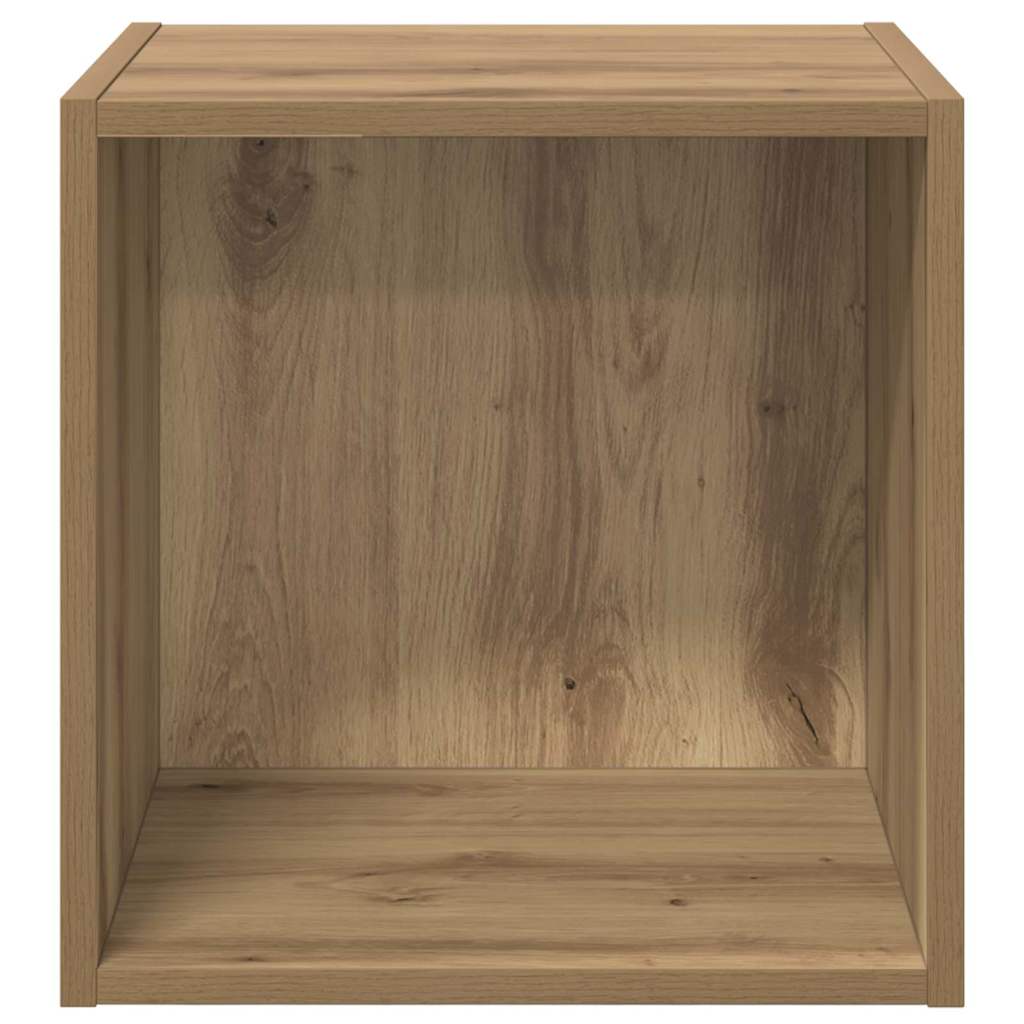 Veggskap 2 pcs artisan eik 37 x 37 x 37 cm Konstruert tre