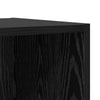 Veggskap 2 pcs Svart Eik 37 x 37 x 37 cm Konstruert tre