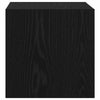 Veggskap 2 pcs Svart Eik 37 x 37 x 37 cm Konstruert tre