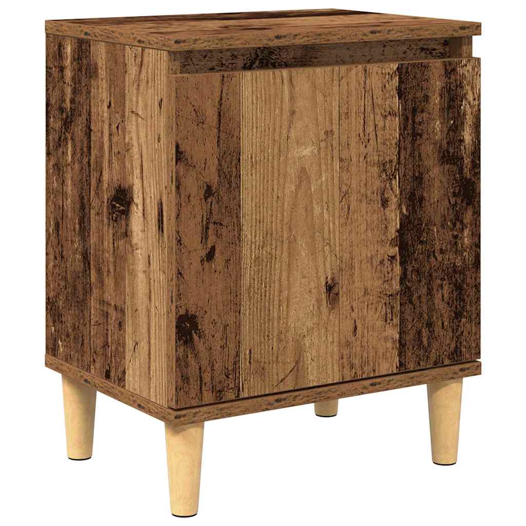Nattbordskap Gammelt tre 40 x 30 x 50 cm Konstruert tre